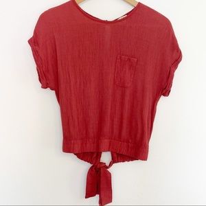 Lily White tie back top M